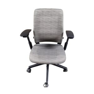 Steelcase Amia Chair Black & Gray Side