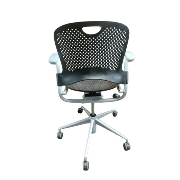 Herman Miller Caper Multipurpose Chair Black Gray Back View